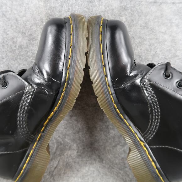 Dr Martens Shoes Womens 7 Boots Combat Classic Black 1460W 8 Eye Lace Up Chunky - Picture 10 of 16